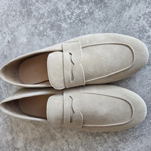 Quince Women’s Suede Penny Loafers Size 9 - Picture 1 of 4